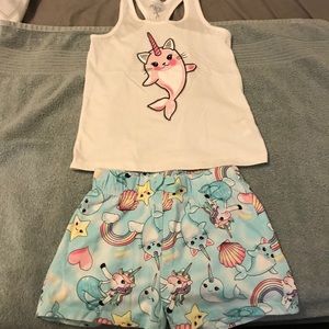Little Girl size 6 Tank Top Short Matching Outfit